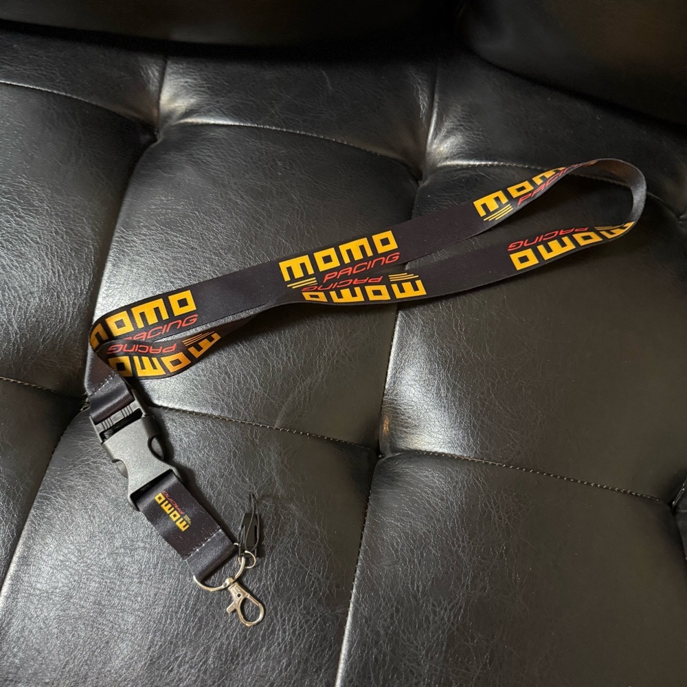 MOMO JDM Black Lanyard Key Holder